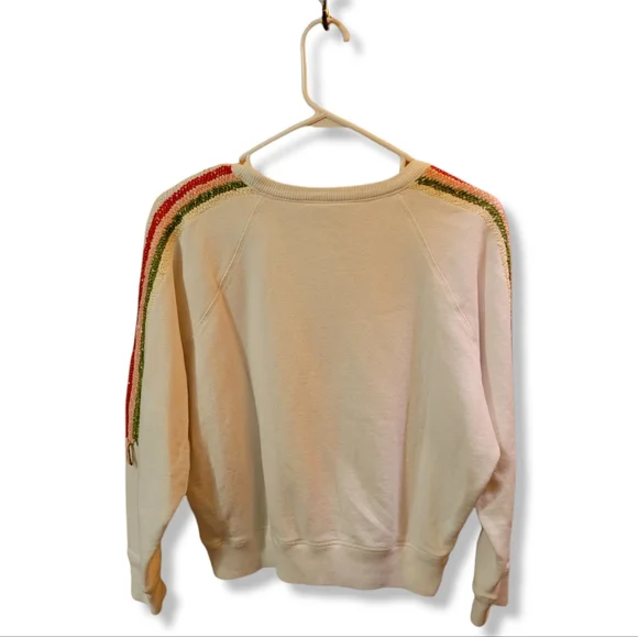 THE GREAT. Multicolored Fringe Sweatshirt - Picture 11 of 12